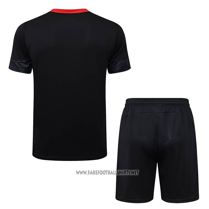 Tracksuit AC Milan Short Sleeve 2025-2026 Black - Shorts